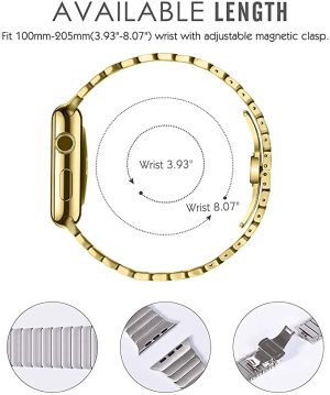 Alternative view of Gold Link Bracelet for Apple Watch