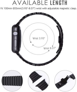 Alternative view of Black Link Bracelet for Apple Watch