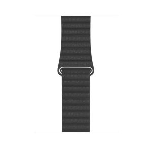 Alternative view of Black Leather Loop for Apple Watch