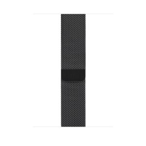 Alternative view of Black Milanese Loop for Apple Watch