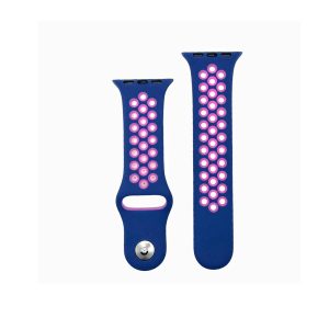 Blue/Pink Luminous Glow in Dark Sport Band Active for Apple Watch