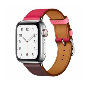 Bordeaux/Rose Extrême/Rose Azalée Single Tour Leather for Apple Watch