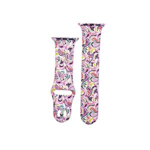 Colourful Paisley Pink Printed Sport Band for Apple Watch