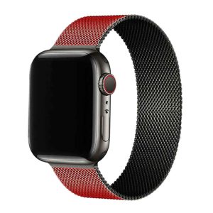 Duo Red Black Milanese Loop for Apple Watch