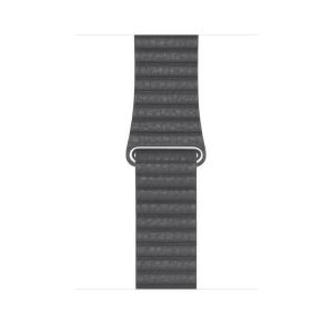 Alternative view of Grey Leather Loop for Apple Watch