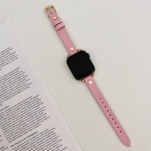Hermione Leather Band for Apple Watch in Pink