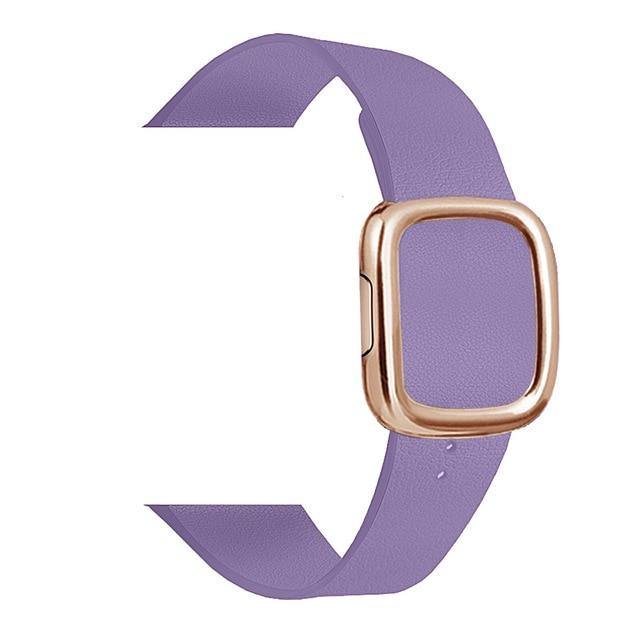 Lilac Rose Gold Modern Buckle For Apple Watch