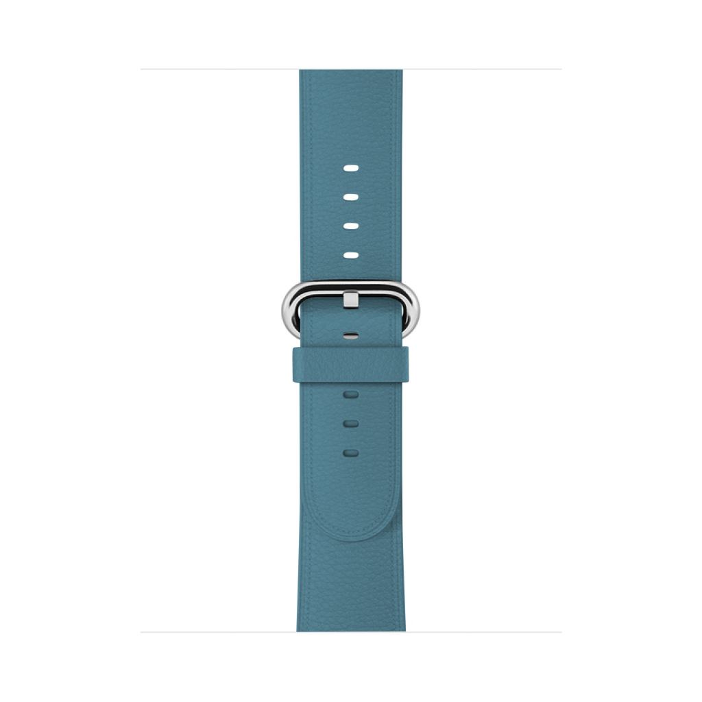 Marine Blue Classic Leather Buckle for Apple Watch - Image 2