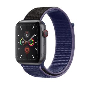 Midnight Blue Black Sport Loop For Apple Watch