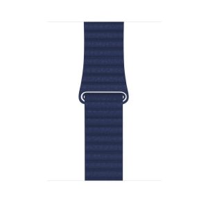 Alternative view of Midnight Blue Leather Loop for Apple Watch