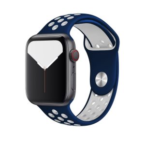 Midnight Blue/White Sport Band Active for Apple Watch
