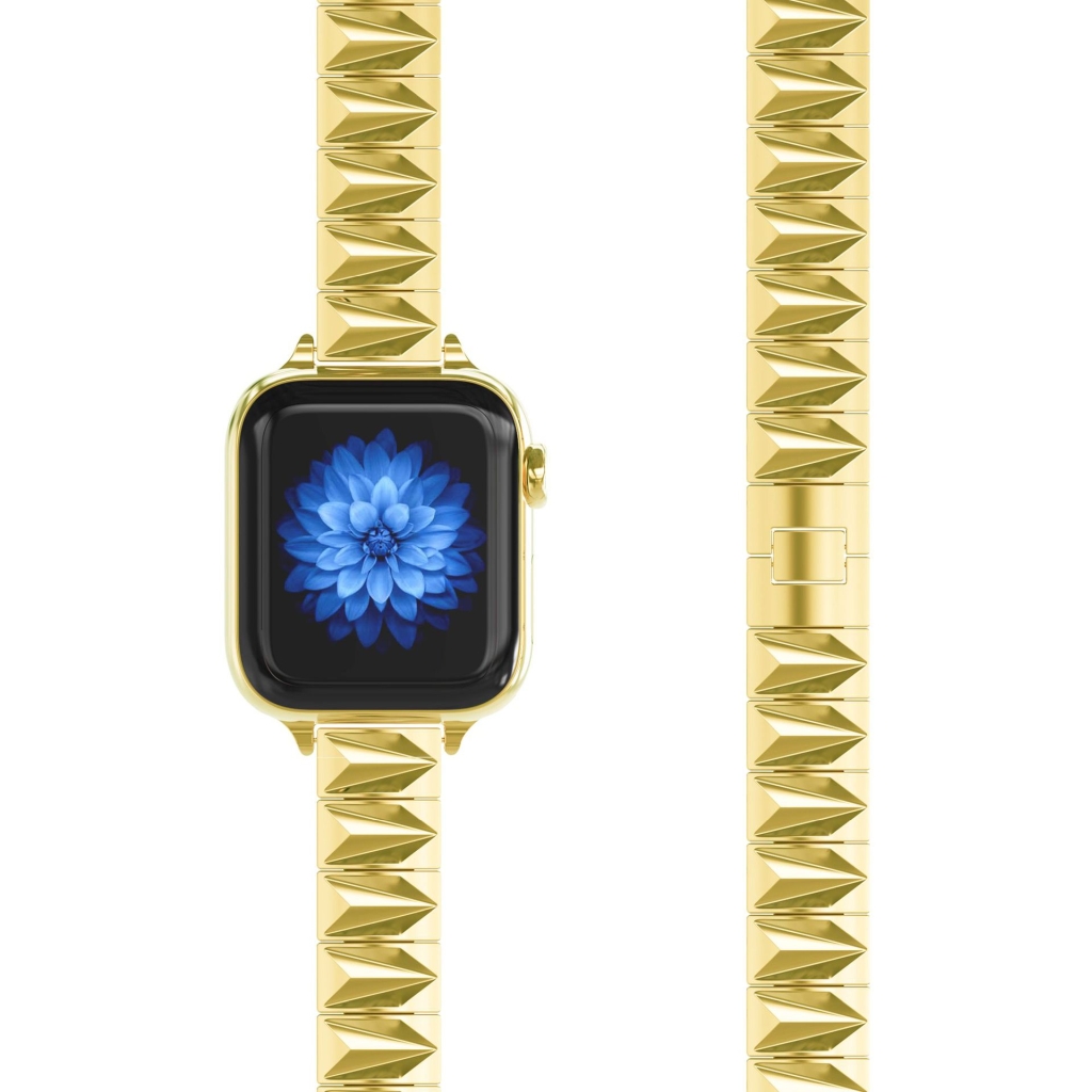 Pyramid Bracelet Band For Apple Watch - Gold - Image 2