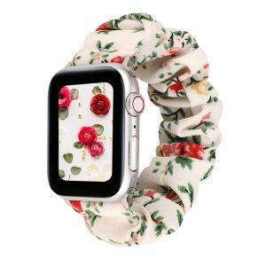 Rose Floral Scrunchie Loop Band for Apple Watch