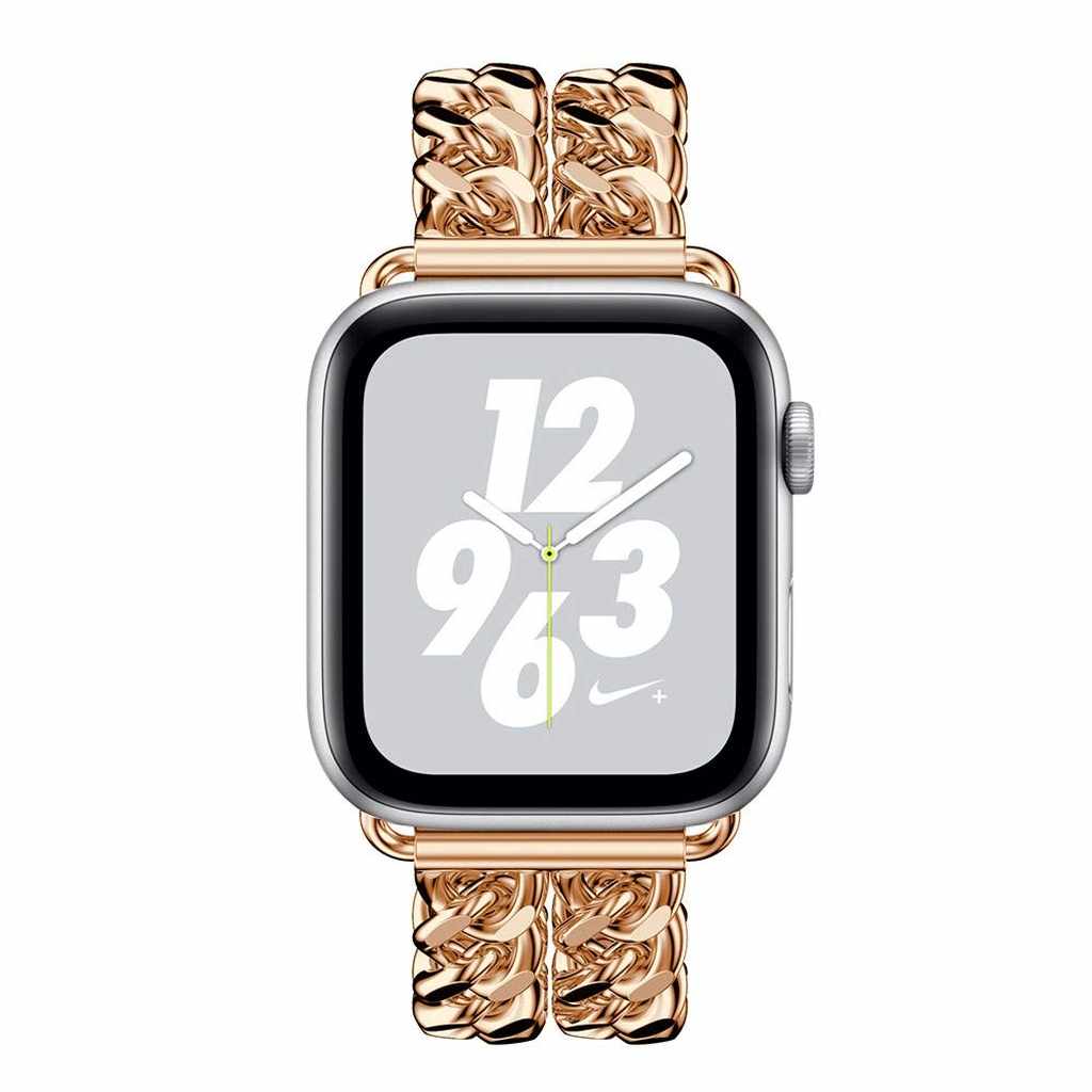 Rose Gold Bracelet Chain Stainless Steel Band for Apple Watch - Image 4