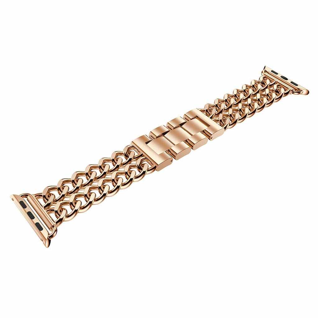 Rose Gold Bracelet Chain Stainless Steel Band for Apple Watch - Image 5