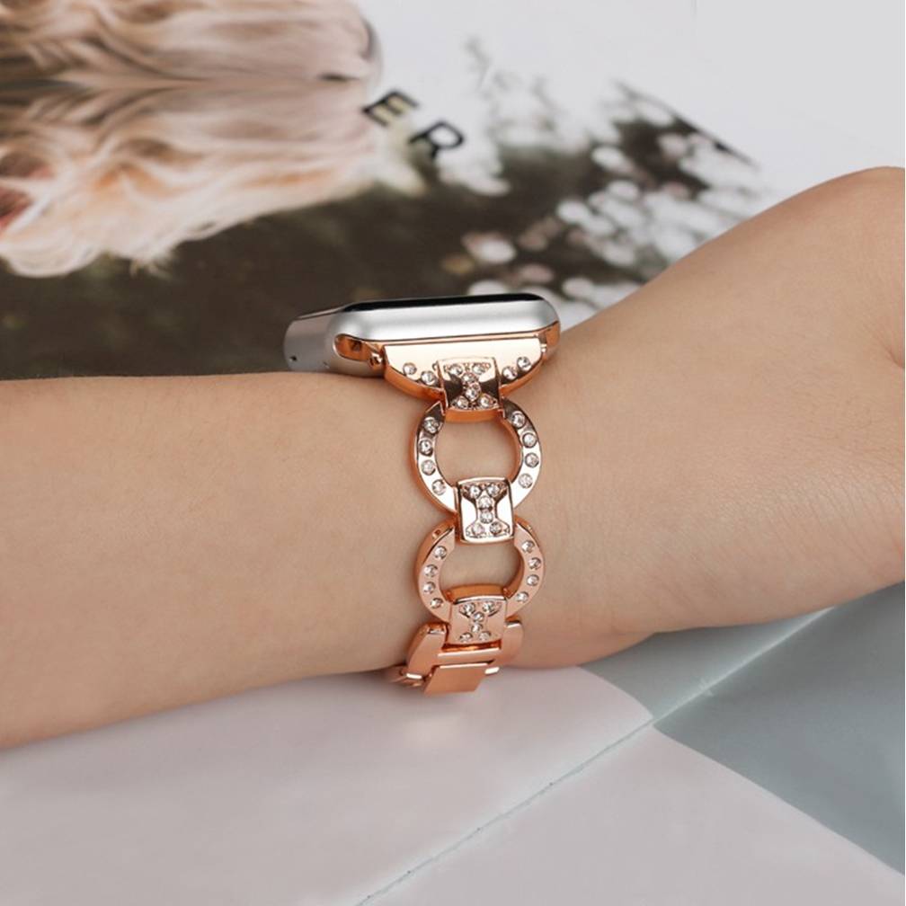 Venice Bracelet Rose Gold Stainless Steel Band for Apple Watch - Image 3
