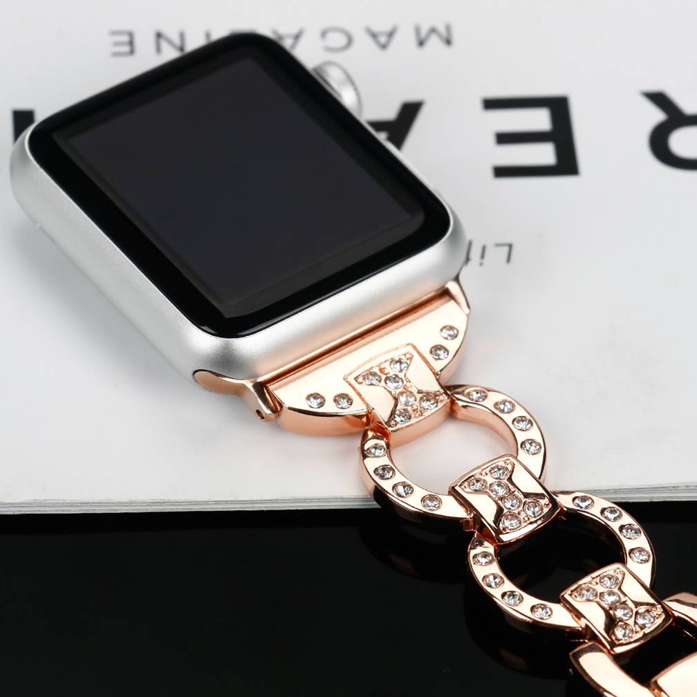 Venice Bracelet Rose Gold Stainless Steel Band for Apple Watch - Image 4
