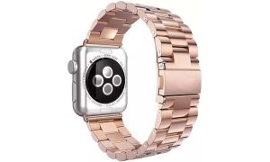 Alternative view of Rose Gold Stainless Steel Band for Apple Watch