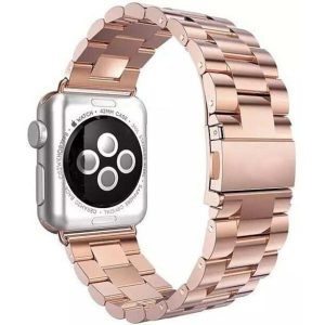 Alternative view of Rose Gold Stainless Steel Band for Apple Watch
