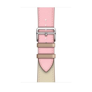 Alternative view of Rose Sakura/Craie/Argile Single Tour Leather for Apple Watch