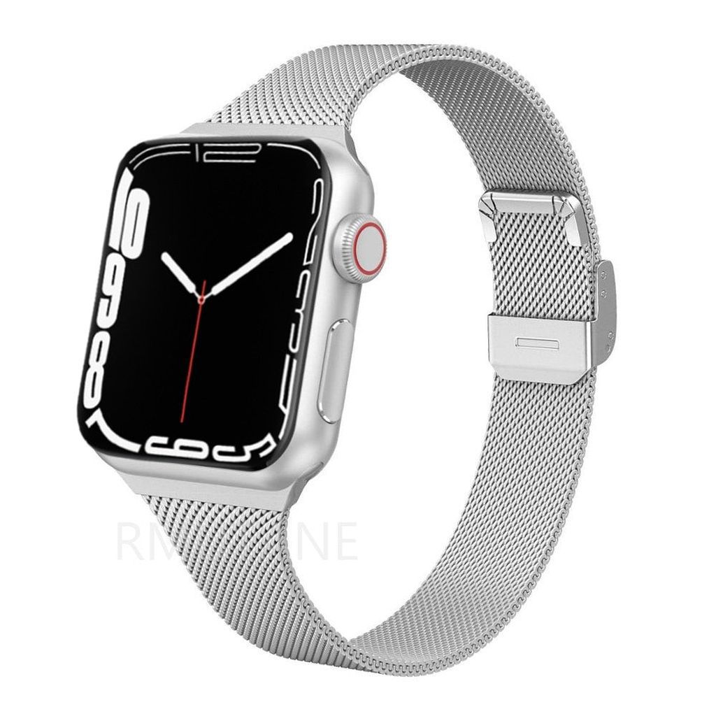 Silver Geneva Slim Milanese Band for Apple Watch