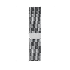 Alternative view of Silver Milanese Loop for Apple Watch