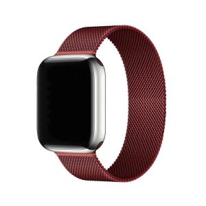 Wine Red Milanese Loop For Apple Watch