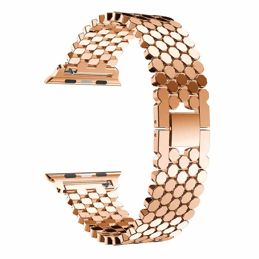 Aspen Bracelet Band For Apple Watch - Rose Gold - Image 2