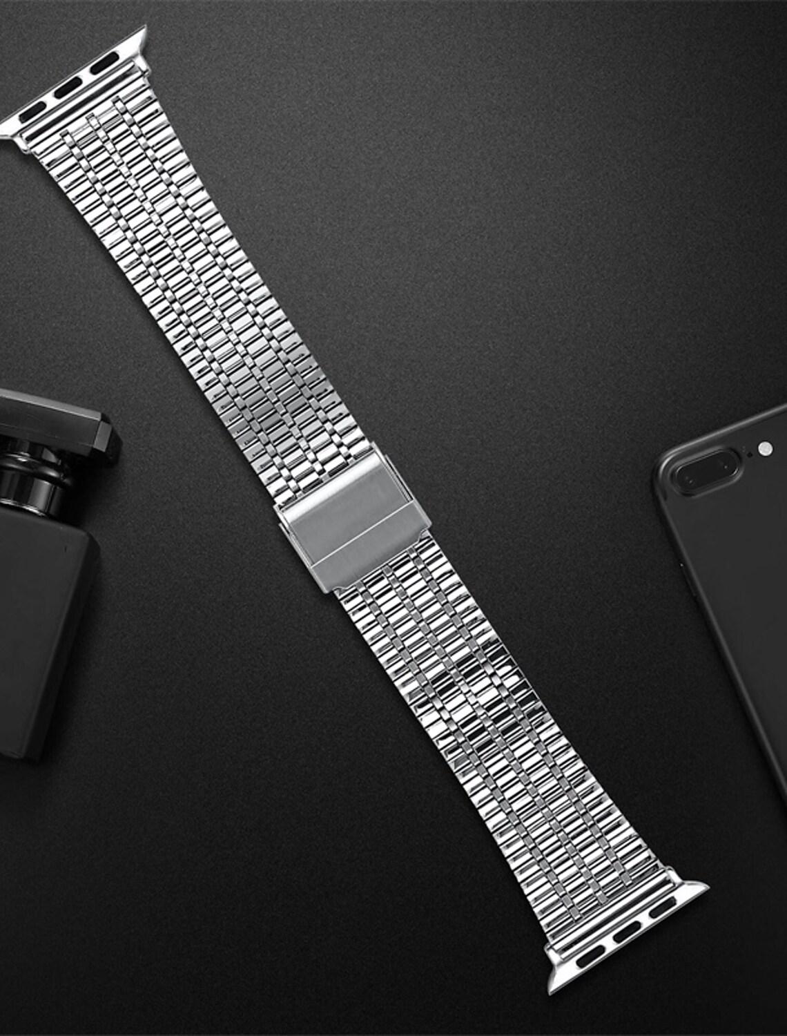 Black Matrix Stainless Steel Band for Apple Watch - Image 11