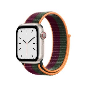 Dark Cherry / Forest Green Sport Loop Band For Apple Watch