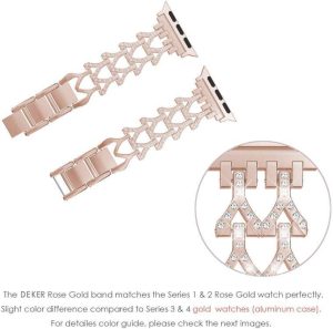 Alternative view of Genevieve Bracelet Band For Apple Watch - Rose Gold