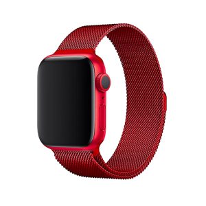 Red Milanese Loop for Apple Watch